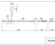 Upevnění Radiátoru Se šroubem Kombi 92010002