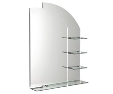 Aqualine Wega Zrcadlo S Poličkami 65x90cm