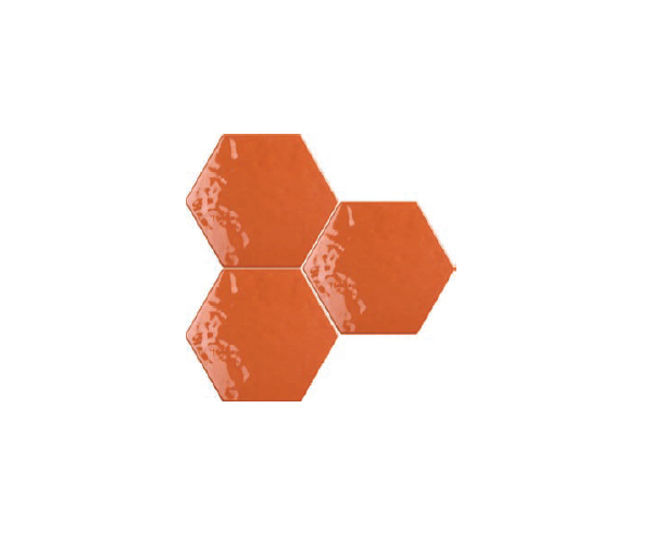 Obklad Tonalite Exabright Esagona Arancio 15,3x17,5 - oranžová
