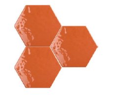 Tonalite Exabright Esagona Arancio 15,3x17,5