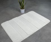 Ridder Serenity Předložka 60x90cm S Protiskluzem, Polyester, Bílá