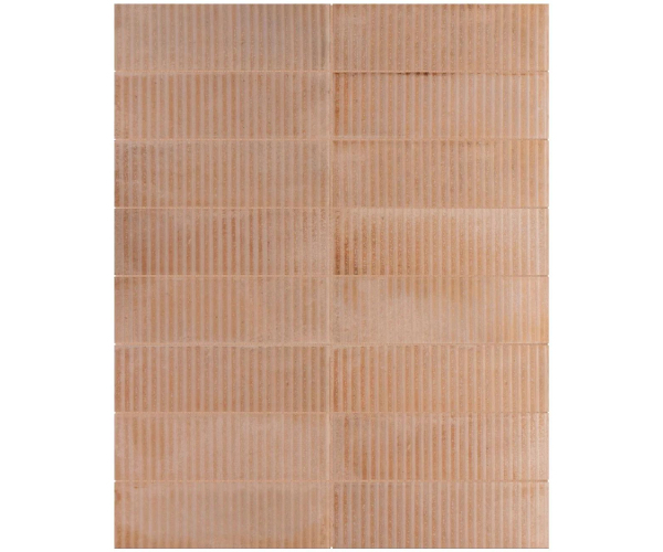 Dekor jako kámen Equipe Raku Nude Line Decor 6x18,6 - růžová