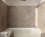 Květinová dlažba Del Conca Deco Studio Damascus 120x260 Rett. - béžová