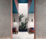 Dlažba jako beton Flaviker Hyper Silver 80x80 Nat. Rett. - šedá