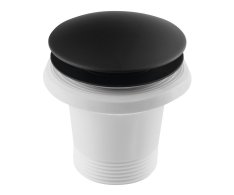 Polysan Vanová Výpust 6/4", Click-clack, černá Mat