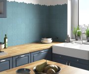 Dlažba Equipe Porto Cross Azure 12x12 - bílá