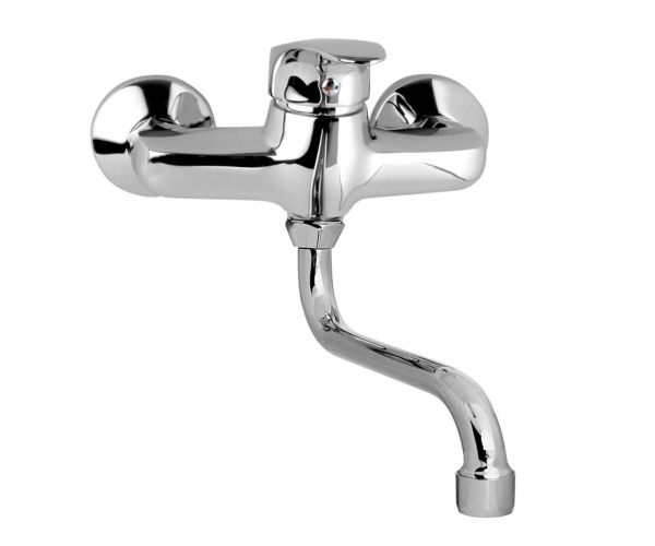 Mereo Dřezová Nástěnná Baterie, Sonáta, 150 Mm, S Ramínkem Trubkovým ø 18 Mm - 20