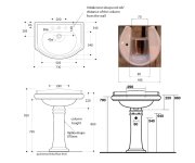 Kerasan Retro Universální Keramický Sloup K Umyvadlům 56,69,73cm, Bílá