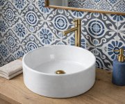 Aqualine Keramické Umyvadlo Na Desku, ø 40cm, Bílá