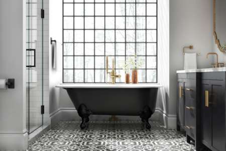 Elegantní dlažba Cementina Black and White (Deceram) ve slevě