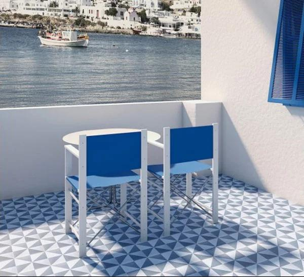 Realizace Netradiční geometrická dlažba Bestile Pamesa B-A Colour6 22,5x22,5