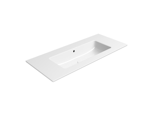 Gsi Pura Keramické Umyvadlo Slim 102x46cm, Bez Otvoru, Bílá Extraglaze