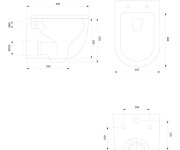 OMNIRES - Ottawa Mísa Rimless Včetně Sedátka S Slow, 49 X 37 Cm Bílá Lesk /bp/ Ottawamwbp