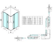 Gelco Dragon Sprchové Posuvné Dveře Rohový Vstup 1100 Mm, čiré Sklo