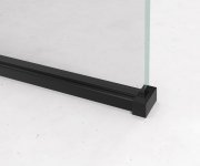 Polysan Modular Shower Black Jednodílná Zástěna Pevná K Instalaci Na Zeď, 800 Mm