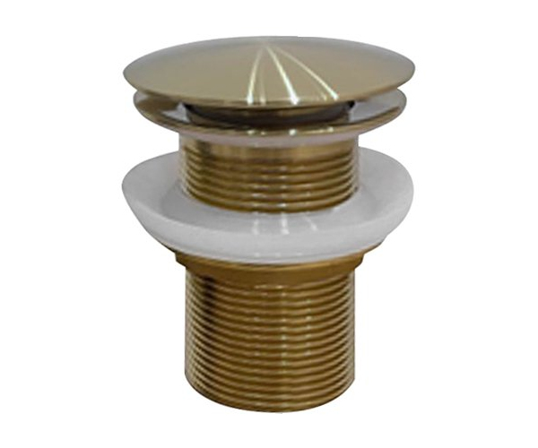 Sapho Aurum Umyvadlová Výpust 5/4“, Click-clack, Zlato Mat
