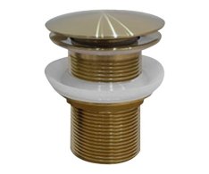 Sapho Aurum Umyvadlová Výpust 5/4“, Click-clack, Zlato Mat