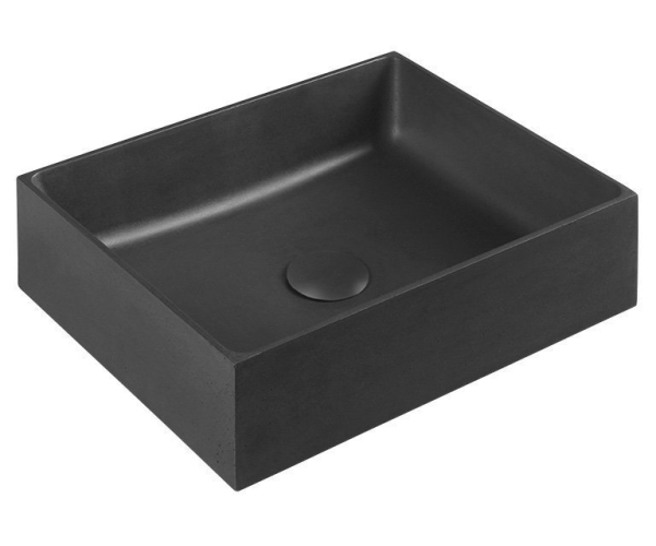 Sapho Formigo Betonové Umyvadlo Na Desku, 47,5x36,5cm, Antracit Mat