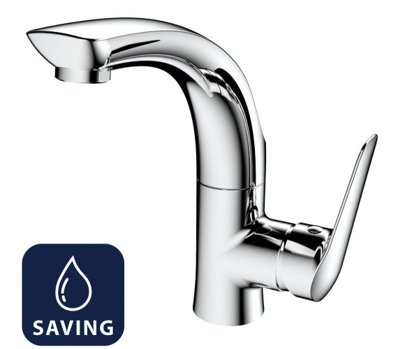 Sapho Fly Stojánková Umyvadlová Baterie S Otočnou Hubicí, Water-saving Kartuše, Chrom