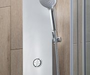 Aqualine Tusa Sprchový Panel 200x1400mm, Stříbrná