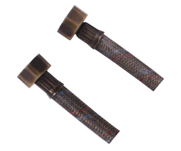 Sapho Flexibilní Nerezová Hadice Fxf 1/2"x1/2", 40cm, Bronz