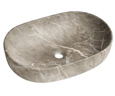 Sapho Caleo Keramické Umyvadlo Na Desku, 60x42cm, Breccia Mramor