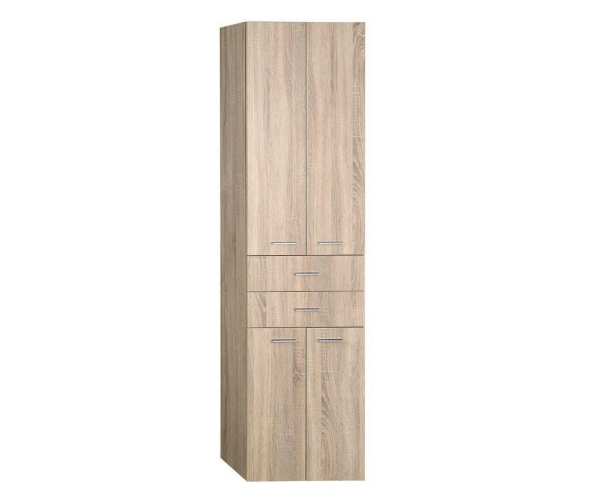 Aqualine Zoja/keramia Fresh Skříňka Vysoká Se Zásuvkami 50x184x29cm, Dub Platin