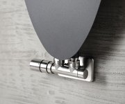 Sapho Twin Připojovací Sada Ventilů Termostatická Pro Středové Připojení, Levá, Nerez Mat