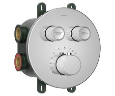 Sapho Smart Select Podomítková Sprchová Termostatická Baterie, Box, 2 Výstupy, Chrom