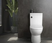Aqualine Jalta Hygie Wc Kombi S Umývátkem, Rimless, Spodní/zadní Odpad, Bílá
