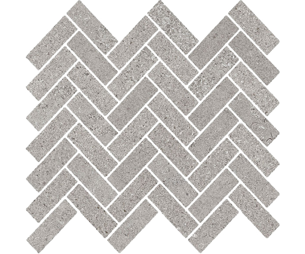 Dlažba jako kámen EdimaxAstor Feel Grey Mos. Spina 30x30 Rett. (2,3x6,5) - šedá
