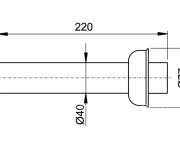 Trubka S Rozetou, Průměr 40 Mm (k Sifonu) ALC-P046