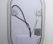 Aqualine Magara Oválné Zrcadlo S Led Osvětlením 45x80cm, Dotykový Senzor, Stmívatelné
