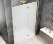 Polysan Globe Gold Matt Sprchové Dveře Do Niky 1100mm, Matné Sklo, Pravé