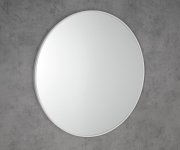 Sapho Notion Slim Kulaté Zrcadlo V Rámu ø 70cm, Bílá Mat