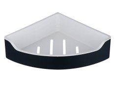 Aqualine Samba Rohová Polička Do Sprchy, 218x63x218mm, černá