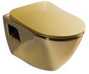 Creavit Paula Wc Sedátko, Slim, Soft Close, Zlatá