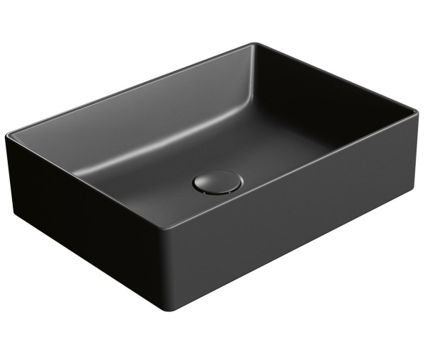 Gsi Kube X Keramické Umyvadlo Na Desku, 50x37cm, černá Mat