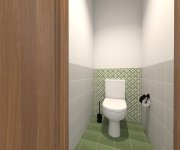 Vizualizace koupelny s obklady a dlažbou Equipe Rivoli
