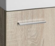 Aqualine Zoja Skříňka S Keramickým Umyvadlem 40x22 Cm, Dub Platin