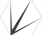 Vzorovaná dlažba Codicer Hex 25 Trident Blanco