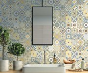 Retro dekor Polis Levante Rosa dei Venti 20x60