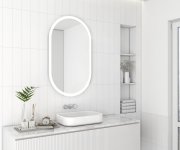 Sapho Parga Oválné Zrcadlo S Led Osvětlením 60x100cm