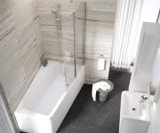 Vanová zástěna 10CVS2 - 10CVS2 100 P, lesk+transparent 7QRA0C03Z1