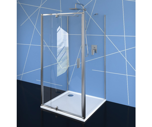 Polysan Easy Třístěnný Sprchový Kout 800-900x1000mm, Pivot Dveře, L/p Varianta, čiré Sklo