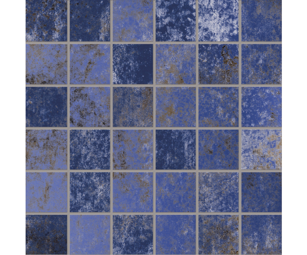 Retro mozaika Viva Narciso Zaffiro Mosaico 30x30(5x5) Nat.  - modrá