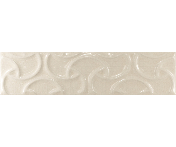 Retro dekor Equipe Cosmos Indalo Ivory 7,5x30 - béžová (skladem)