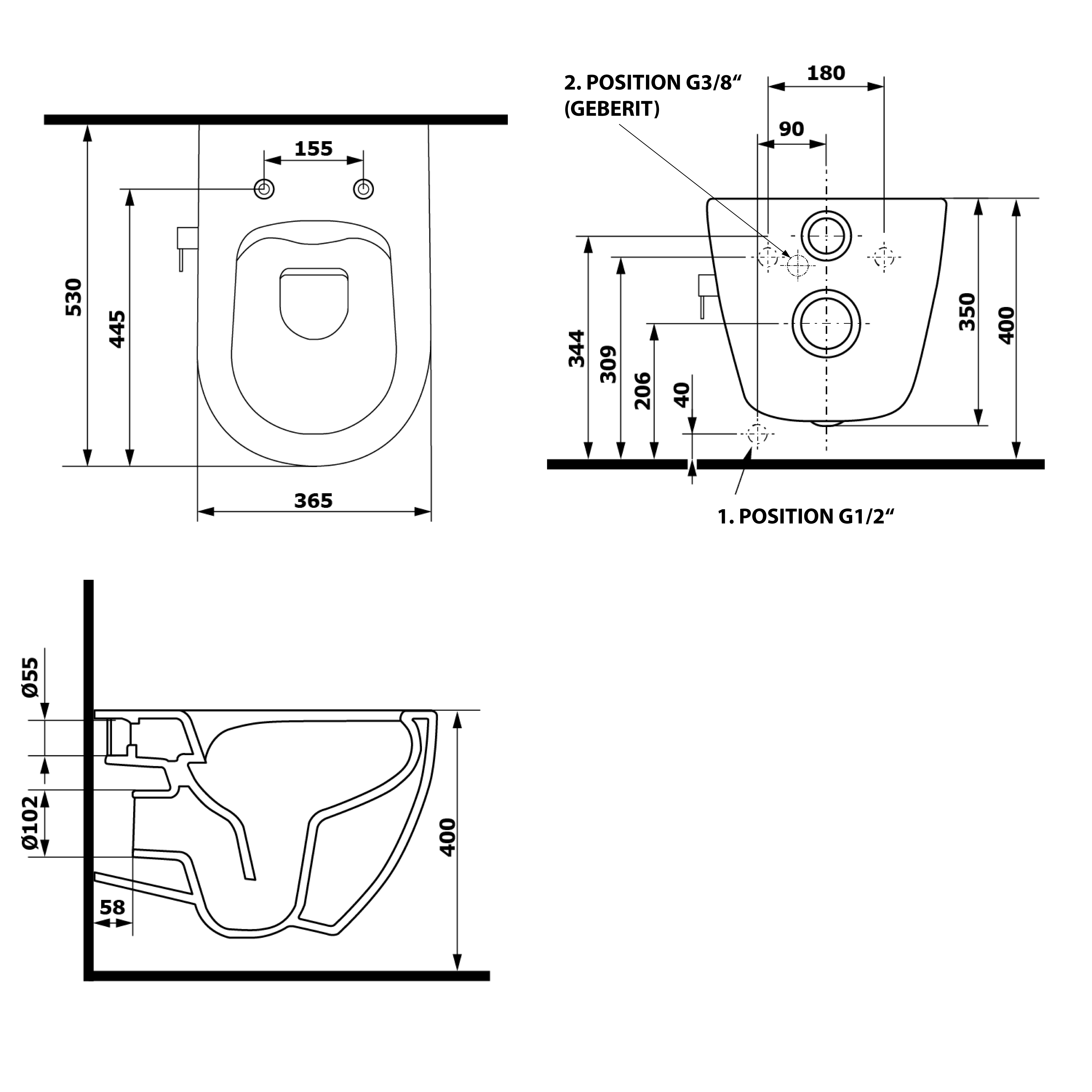 Isvea Infinity Cleanwash Závěsná Wc Mísa, Integrovaný Ventil A Bidet ...