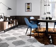 Dlažba jako beton CIR Materia Prima Cloud White Esagona 24x27,7 - bílá