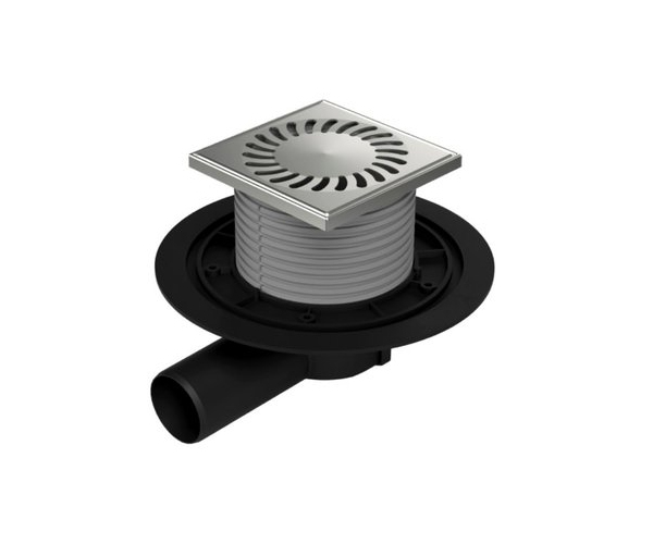 381a-pv Boční D50 Univerzální, Nerezová Mřížka 122x122mm
